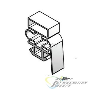 Gasket for Turbo Air Model TCBE82SDR  Part #  C822300100 Size  8