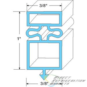 Product Description True Mfg Gasket 25 7/8 x 30 7/8  OEM Quality Refrigeration Door Gasket  OEM Part #810751  Commonly Fits Model #'s: TM-52-4, TM52-4, TM524, TM24-2, TM-24-2, TM242  RHS Part #61-468  Other Notes: 4 sided, Bottom Door