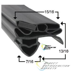 True Mfg Gasket 26 1/4 x 53 5/8 OEM Part # 811125 