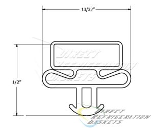 GLASS DOOR GASKET 24-5/8 X 63