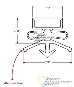TRUE Gasket Part # 810764- Size - 20-6601  29 1/2 X 8 MAG 4SC