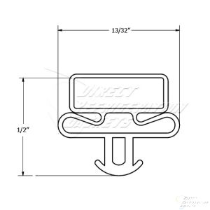 GLASS DOOR GASKET 24-5/8 X 63