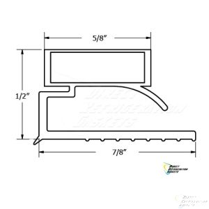 Custom Made Gasket - Deli Show Case - Karen Size 23 x 20 - 4 sides - Magetic 