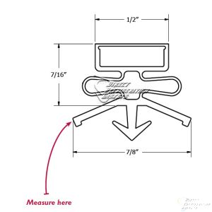 TRUE Gasket Part # 810764- Size - 20-6601  29 1/2 X 8 MAG 4SC