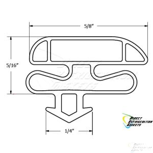 Masterbilt Glass Door Gasket Size 23-1/4 X 60-3/4  Models: BLG48HD, BMG48, BLG74HD, BMG74, BMG74A, BMG74R, BLG74R  Numbers: 37-01351, 37-01371, 3701351, 3701371, MSB37-01351, MSB3701351