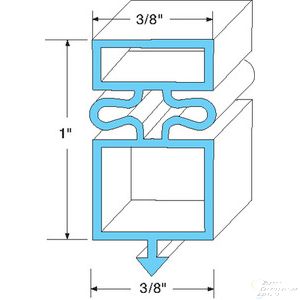 rue Mfg Gasket 25 7/8 x 31 3/4  OEM Quality Refrigeration Door Gasket  OEM Part #810750  Commonly Fits Model #'s: TM-52-4, TM52-4, TM524  RHS Part #61-466  Other Notes: 4 sided, Top Door