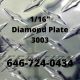 aluminum diamond plate 3030 shiny 5 x 10