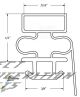 Custom Made Gasket Profile 1515 (254 ) For  Drawers , Under Counter , Reach In and Walk In Cooler