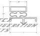 Custom Made Gasket Size 35 1/2 x 75 3/4  - 3 sides  Profile 516 Snap in 
