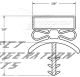 Custom Made Gasket Profile 301 (10-130 , 130) For  Drawers , Under Counter , Reach In and Walk In Cooler