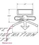 Custom Made Gasket Profile 601 (6601 , 016 ) For Drawers , Under Counter, Full Reach In & Walk In Cooler  This Profile is being use on some of the doors of the following manufactures:True Mfg., Beverage Air, Hussman, Kelvinator, Leer, McCall, Migali, Lead