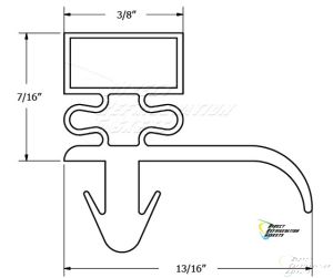 Silver King Gasket For Drawer 1031056  part #10310-56 Models:  SKRCB97H, SKRCB84, SKRCB50, SKRCB50H, SKRCB79H Interchange Numbers: 10310-56, 1031056