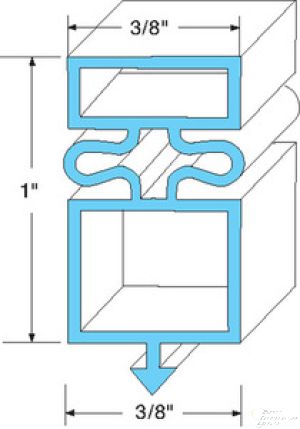 Product Description True Mfg Gasket 25 7/8 x 30 7/8  OEM Quality Refrigeration Door Gasket  OEM Part #810751  Commonly Fits Model #'s: TM-52-4, TM52-4, TM524, TM24-2, TM-24-2, TM242  RHS Part #61-468  Other Notes: 4 sided, Bottom Door